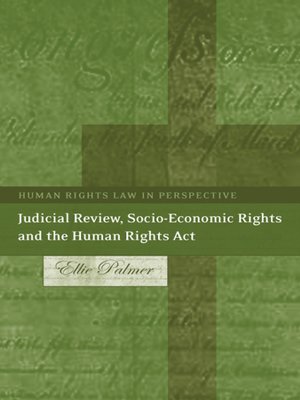 cover image of Judicial Review, Socio-Economic Rights and the Human Rights Act
